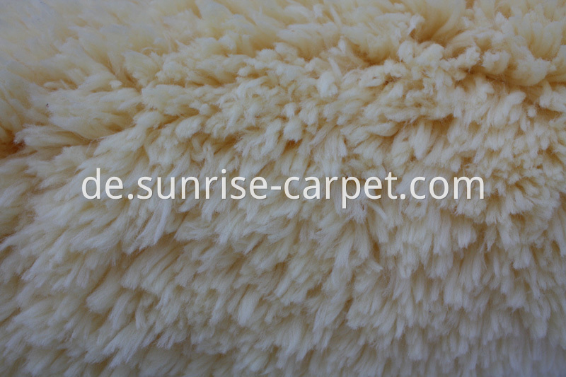 Soft Imitation Fur Shaggy Rug Beige